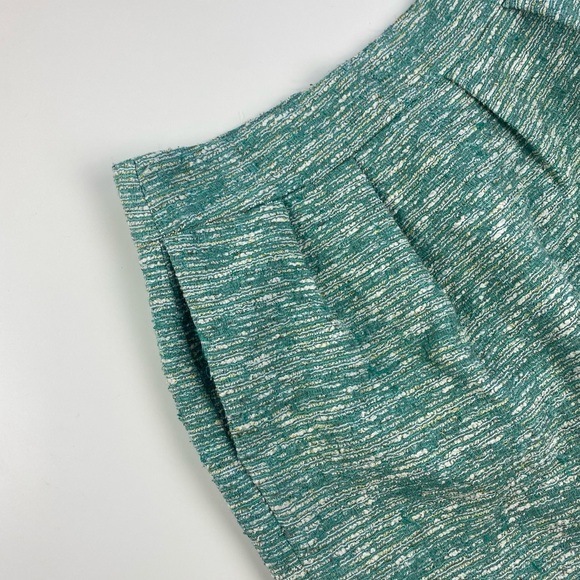 Zara Woman Mint Green Tweed Mini Skirt - Picture 8 of 16